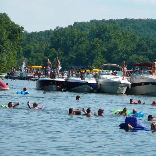 Partygoers in Lake of the Ozarks