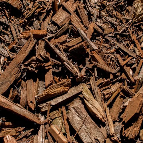 Wood chip mulch