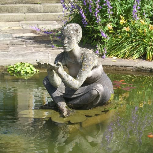 Pond statue
