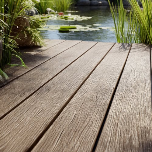 PVC pond decking