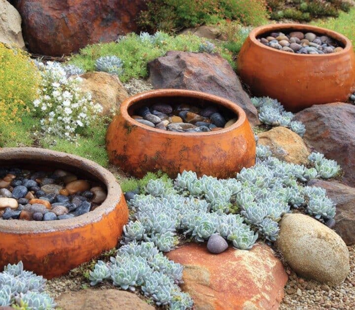 Pots With Rock Landscaping Ideas 15 Eye Catching DIY Garden Ideas Of